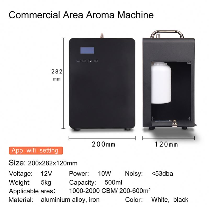 2022 Hottest Home Appliances Super Silent 1000cbm Scent Marketing Machine Diffuse Air Scent Machine 