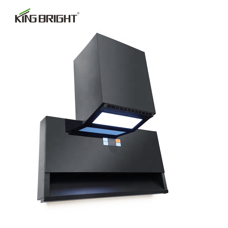 Popular Smart Home Appliance Kitchen Large Top Side Double Suction Extractor Range Hood 7-shaped