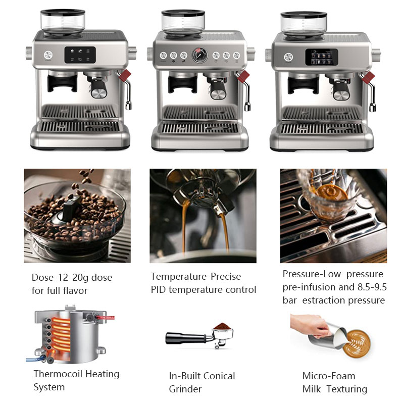 Semi-automatic home appliances Italian espresso coffee machine