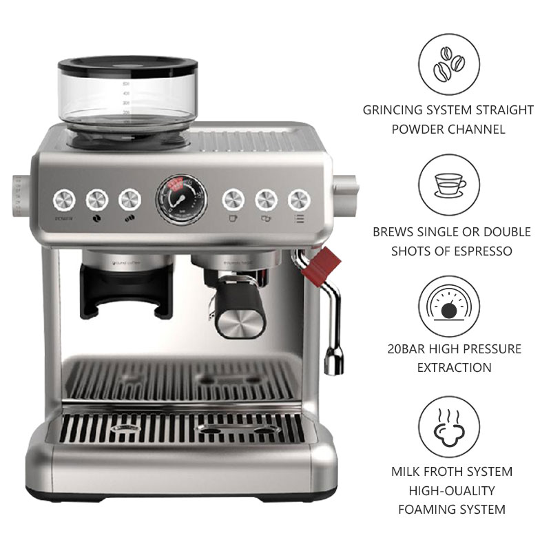 Semi-automatic home appliances Italian espresso coffee machine