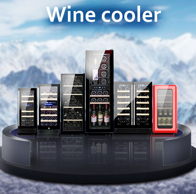 Josoo High-end Home Appliance Compressor Electric Cigar Humidor Cabinet Cooler Wine Cellar Fridge Vi