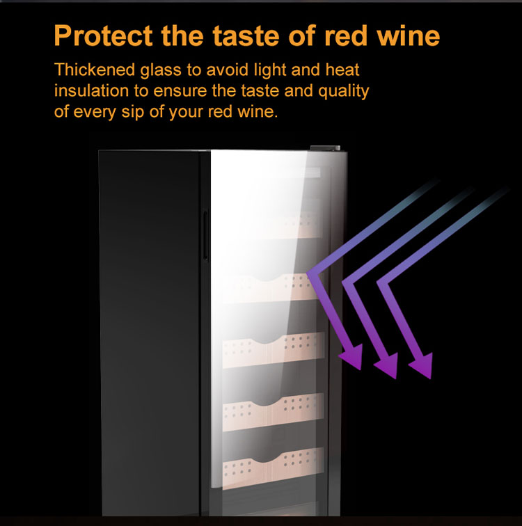 Josoo High-end Home Appliance Compressor Electric Cigar Humidor Cabinet Cooler Wine Cellar Fridge Vi