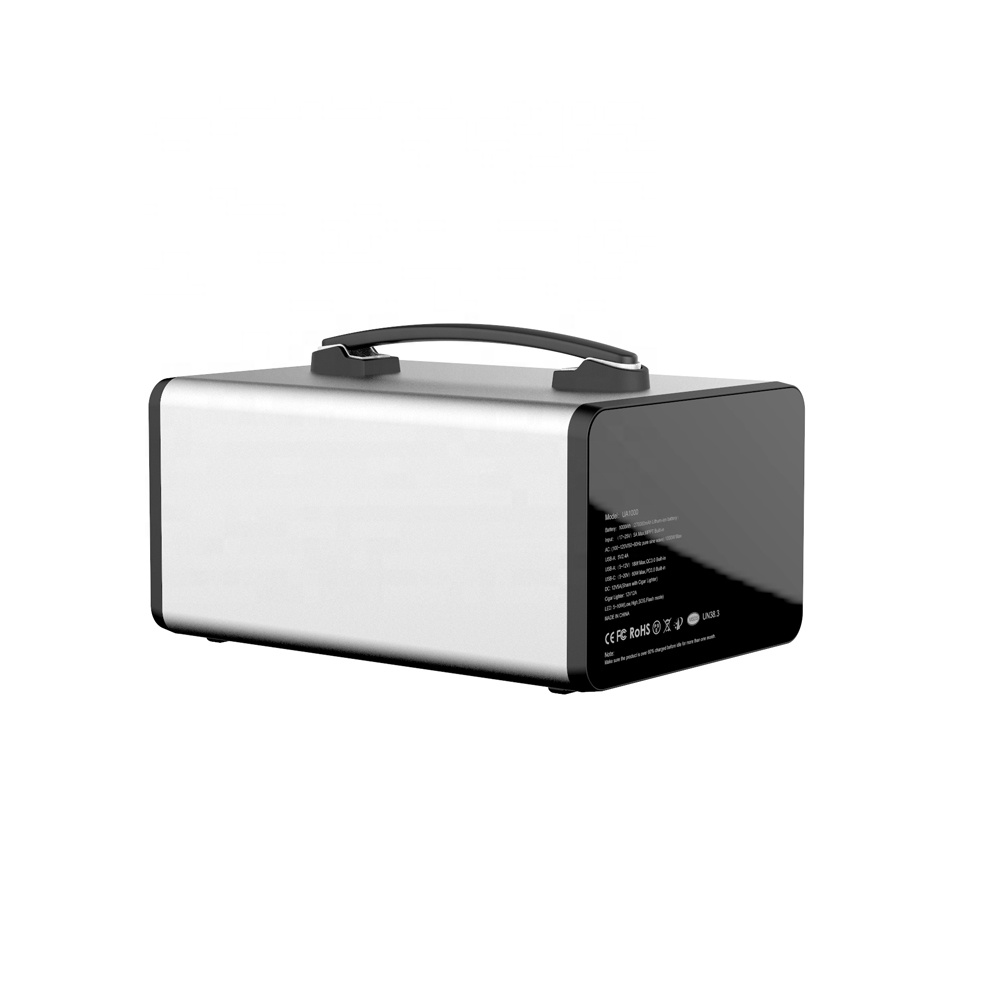 LONGTIME 1000W Rechargeable Portable Solar Energy Storage Lithium Battery Power Station
