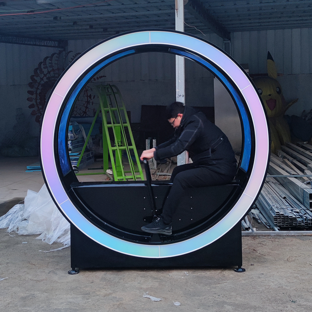 Customized amusement park equipment /luminous kids riding bike/sport park rides