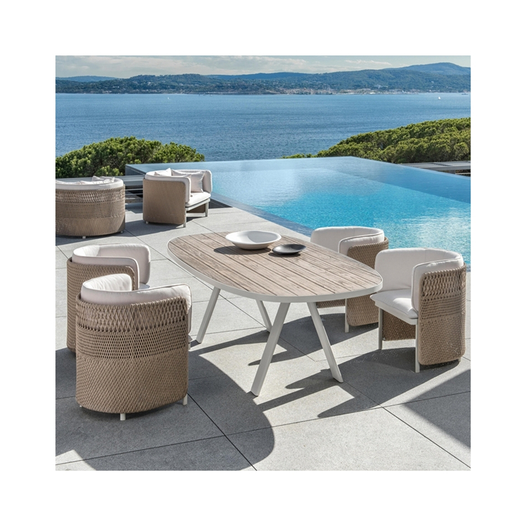 Modern Design Practical Hotel Villa Rope Woven Garden Patio Sofa Set Luxury Outdoor Furniture