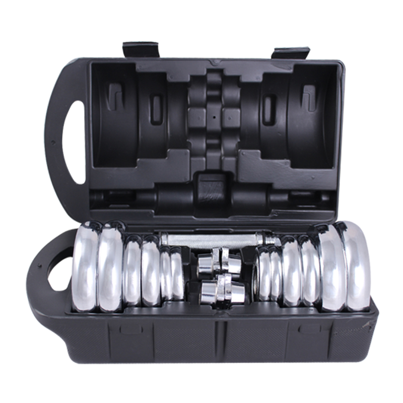 Factory Supply Dumbbell Commercial Gym Equipment Silver Sport Dumbbell