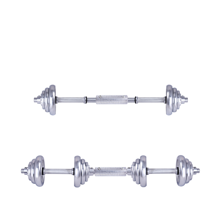 Factory Supply Dumbbell Commercial Gym Equipment Silver Sport Dumbbell