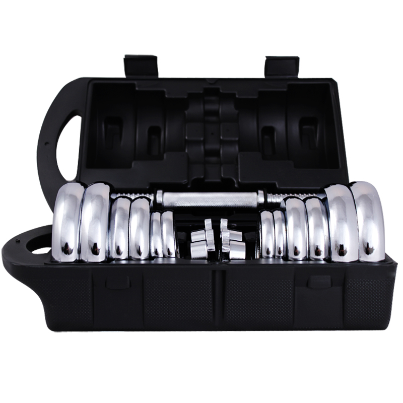 Factory Supply Dumbbell Commercial Gym Equipment Silver Sport Dumbbell