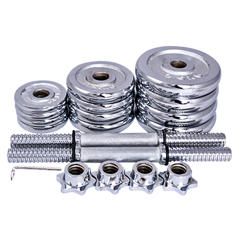Factory Supply Dumbbell Commercial Gym Equipment Silver Sport Dumbbell