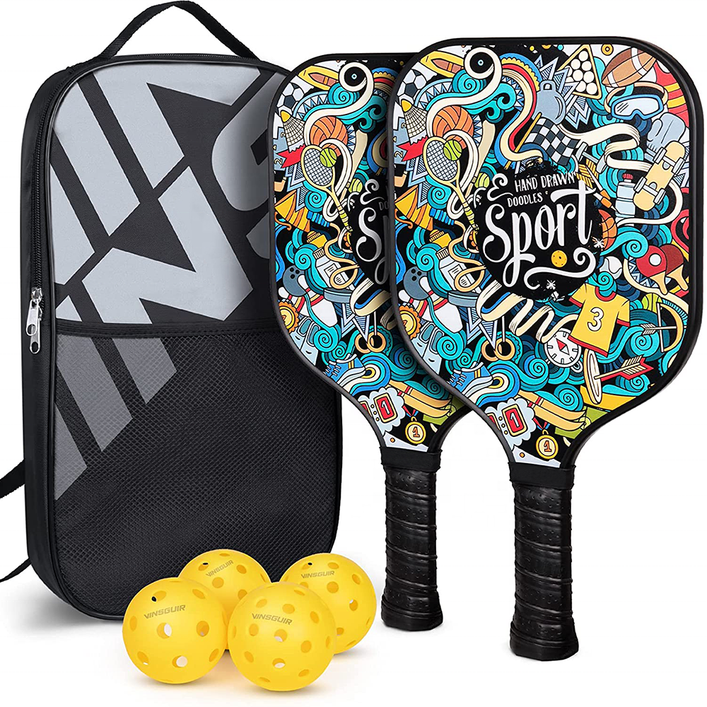 Fashion Sports New Product High Quality  Pickleball paddle fiberglass pickleball paddle custom graph