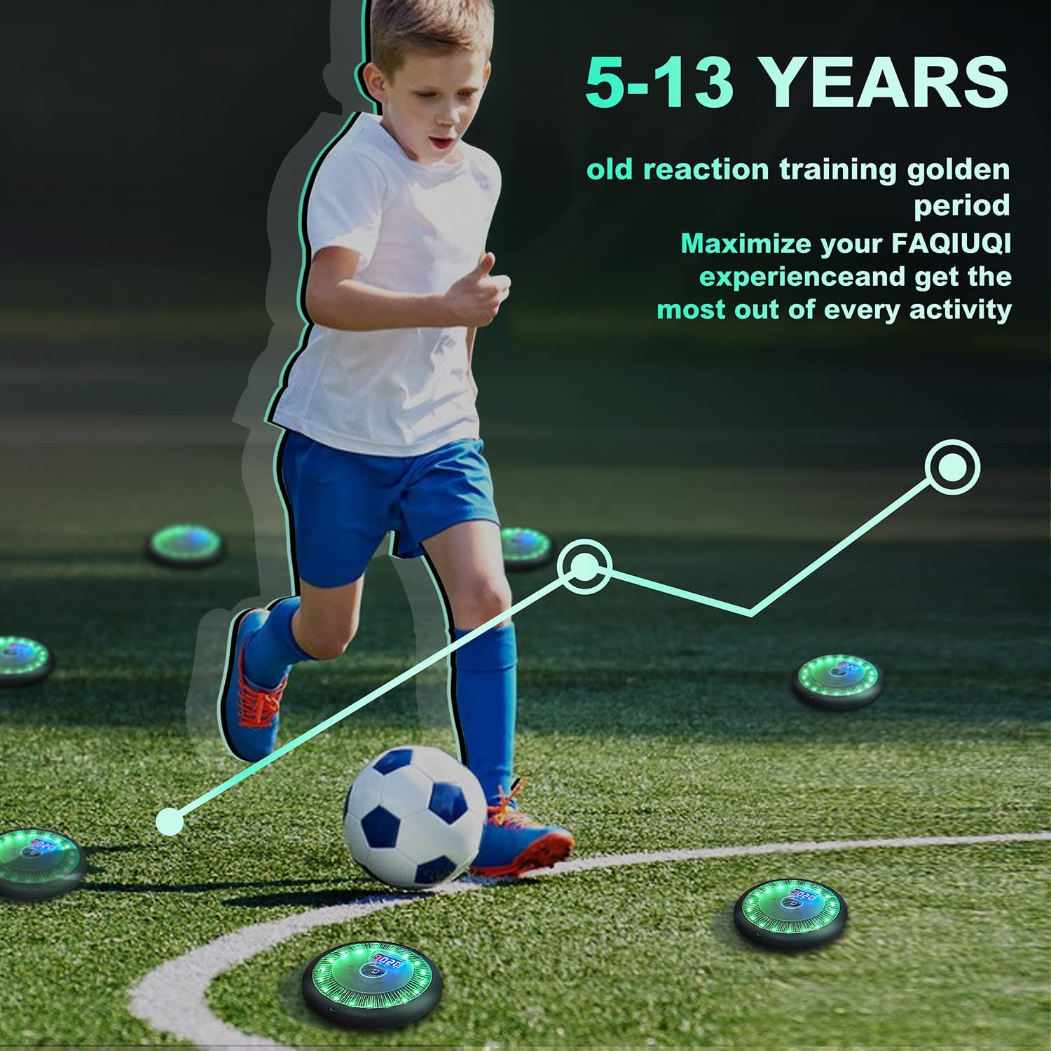 Sports Training Partner Agile Reaction Light for Football Basketball Badminton