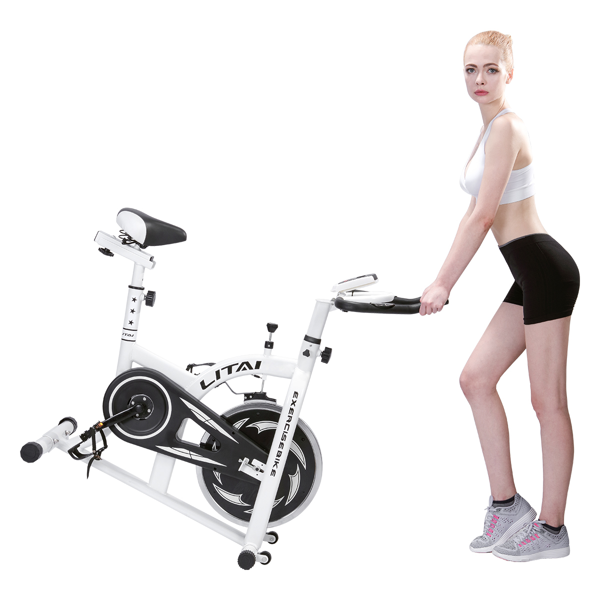Sports Shoes Intelligent Exercise Bike Indoor Cycling Home Cardio Weight Loss Machine Fitness Gym Tr