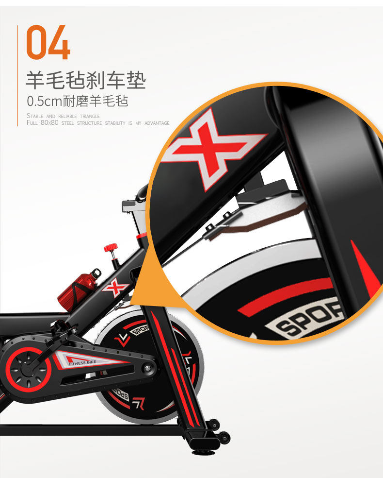 Indoor body building home gym equipment fitness machine exercise folding magnetic static bicycle spo