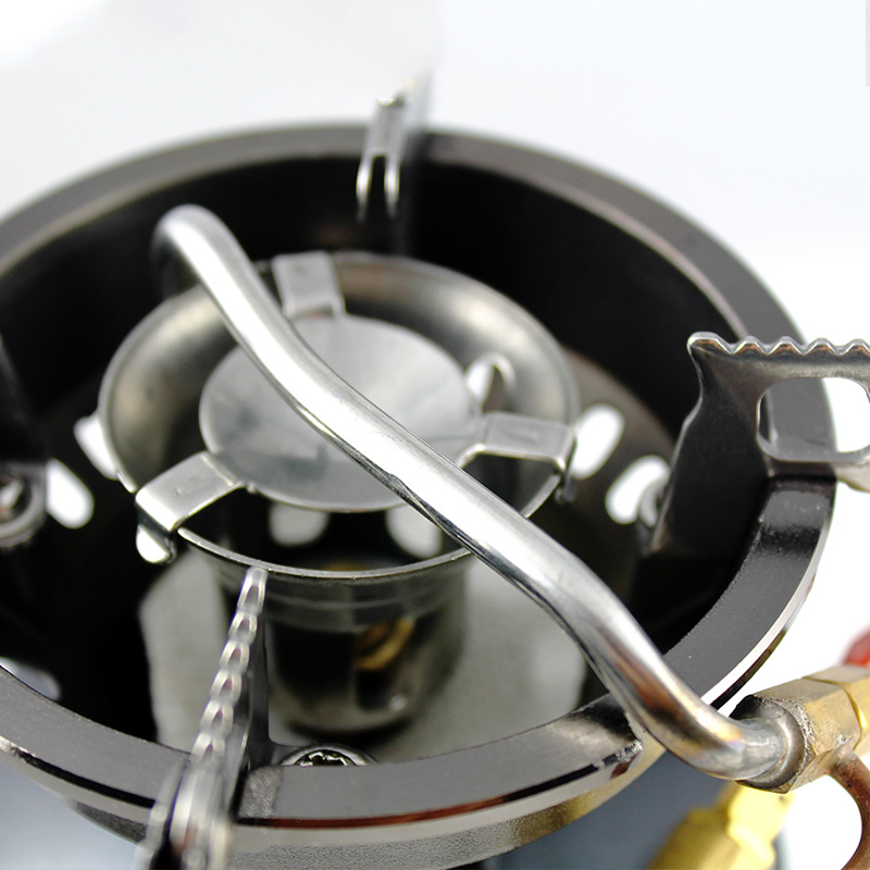 BRS-12A Mini Liquid Fuel Camping Gasoline Stove Outdoor Portable One-piece Burners Cooker Camping Eq