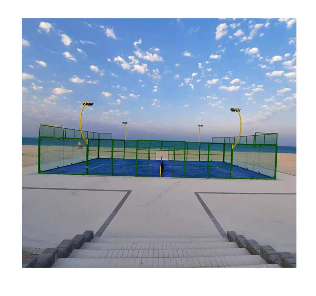 Chinese Golden supplier Hot Sale Good Quality Paddle Tennis Court for outdoor sports with rain roof