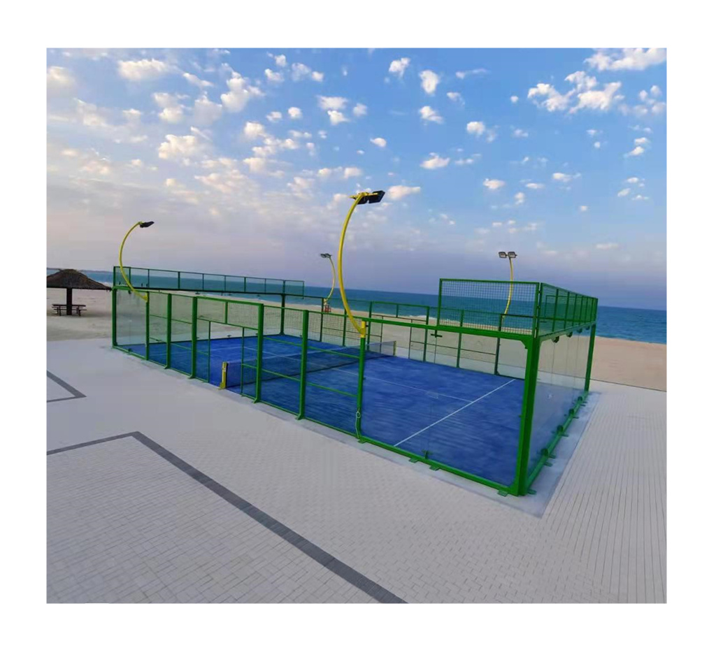 Chinese Golden supplier Hot Sale Good Quality Paddle Tennis Court for outdoor sports with rain roof