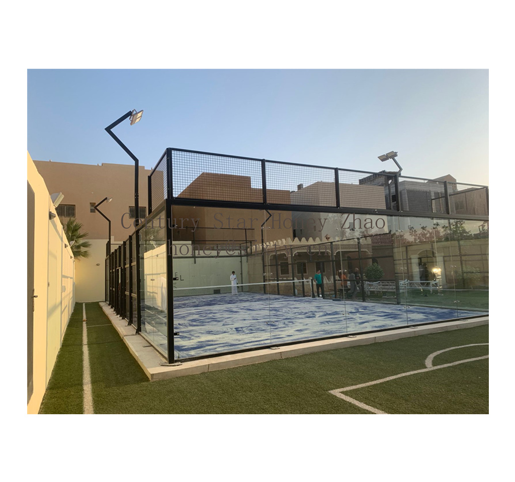 Chinese Golden supplier Hot Sale Good Quality Paddle Tennis Court for outdoor sports with rain roof