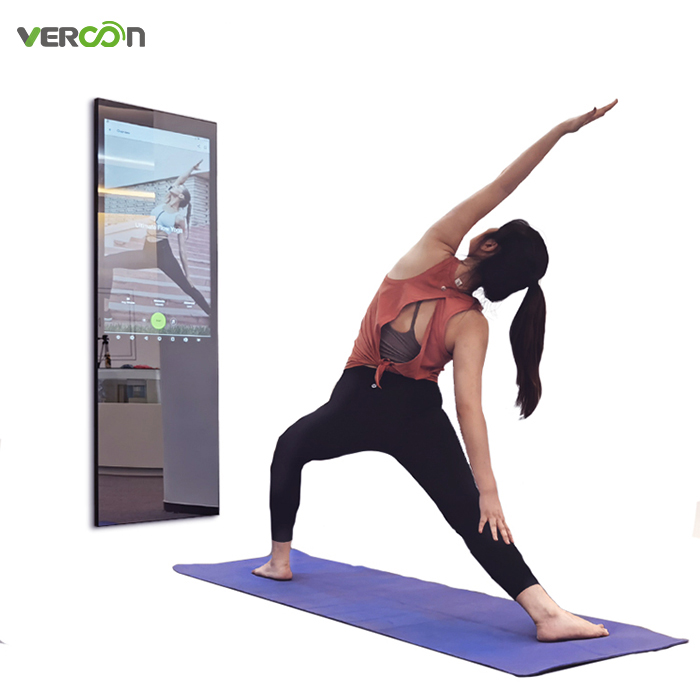 Factory direct android system 32 inch gym smart mirror workout mirrors for sport health management f