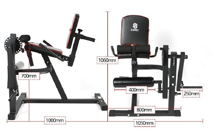 Functional Trainer Sports Exercise Machine Fitness Gym Equipment Leg Extension