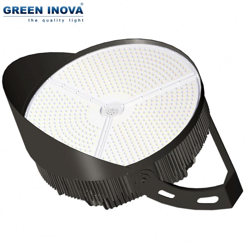 IP67 waterproof optional optic lens and glass lens 500w led high mast light for football pitches soc