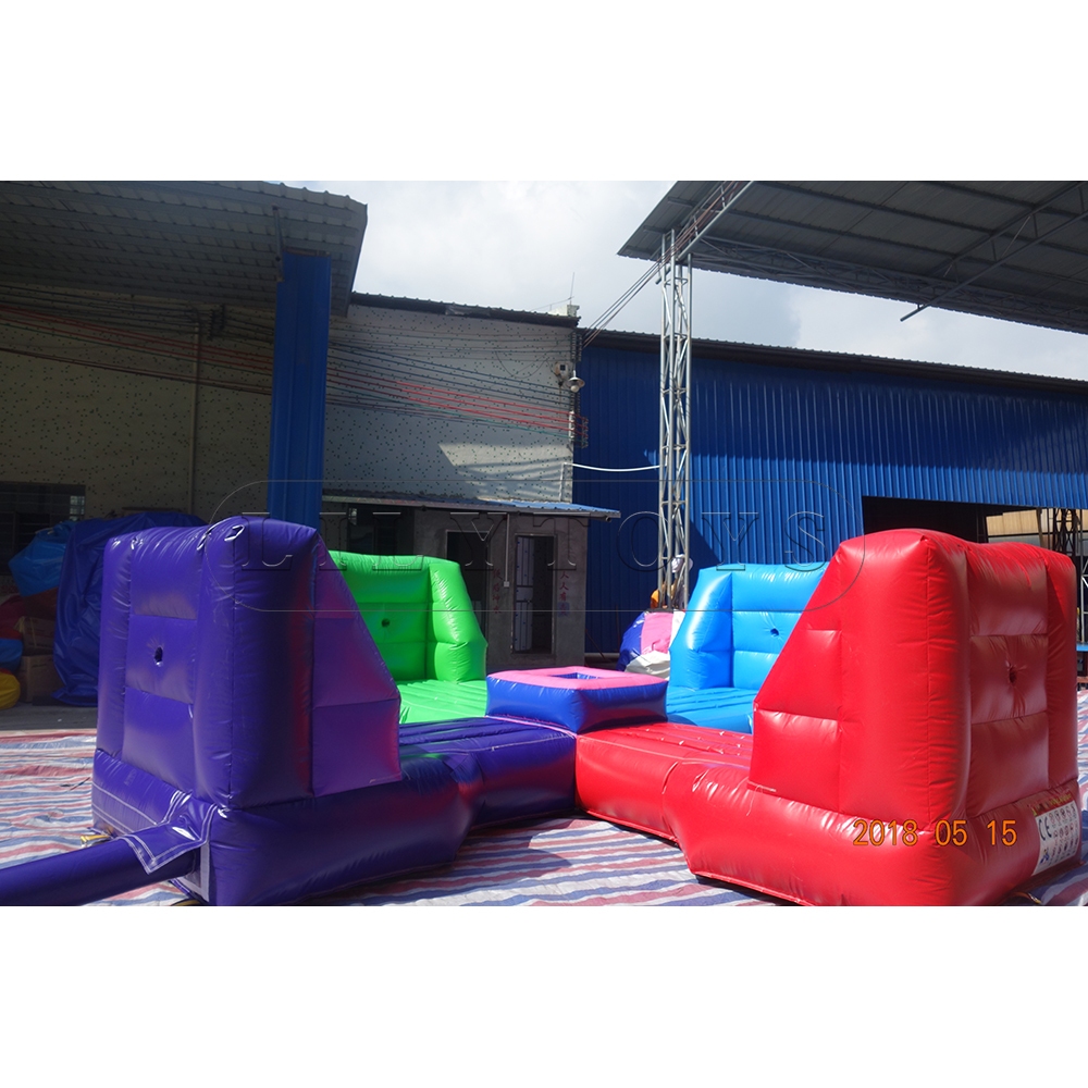 4 Person Push Rope games on inflatable mattress inflatable world for rebel sport