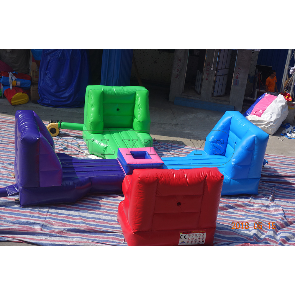 4 Person Push Rope games on inflatable mattress inflatable world for rebel sport