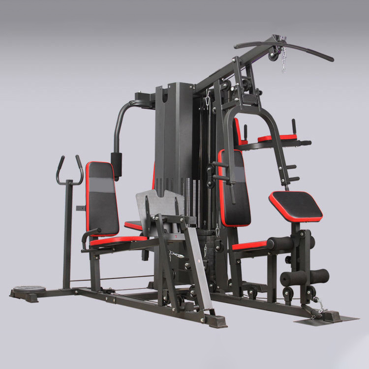 5 station multi functional crossover machine trainer gym home fitness equipment multi station home g