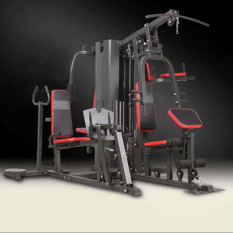 5 station multi functional crossover machine trainer gym home fitness equipment multi station home g