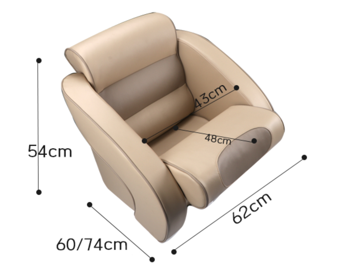 Marine captain chair sport flip up boat seats