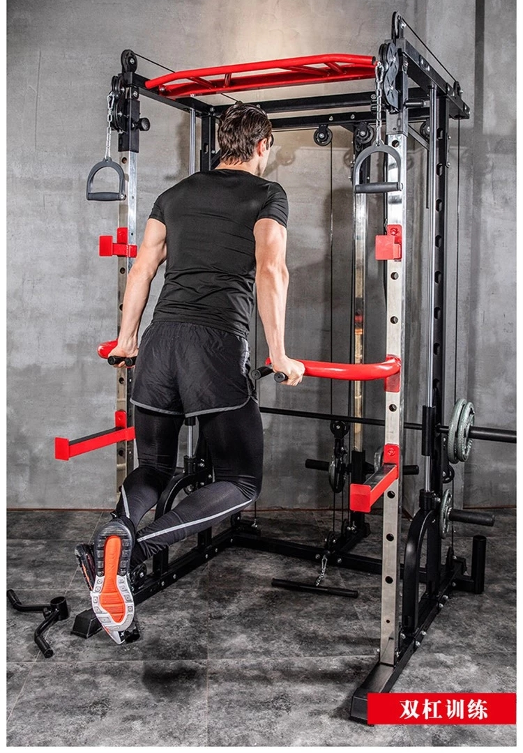Factory Gym Fitness Equipment Heavy Duty Free Weights Multifunction Adjustable Power Cage Squat Rack