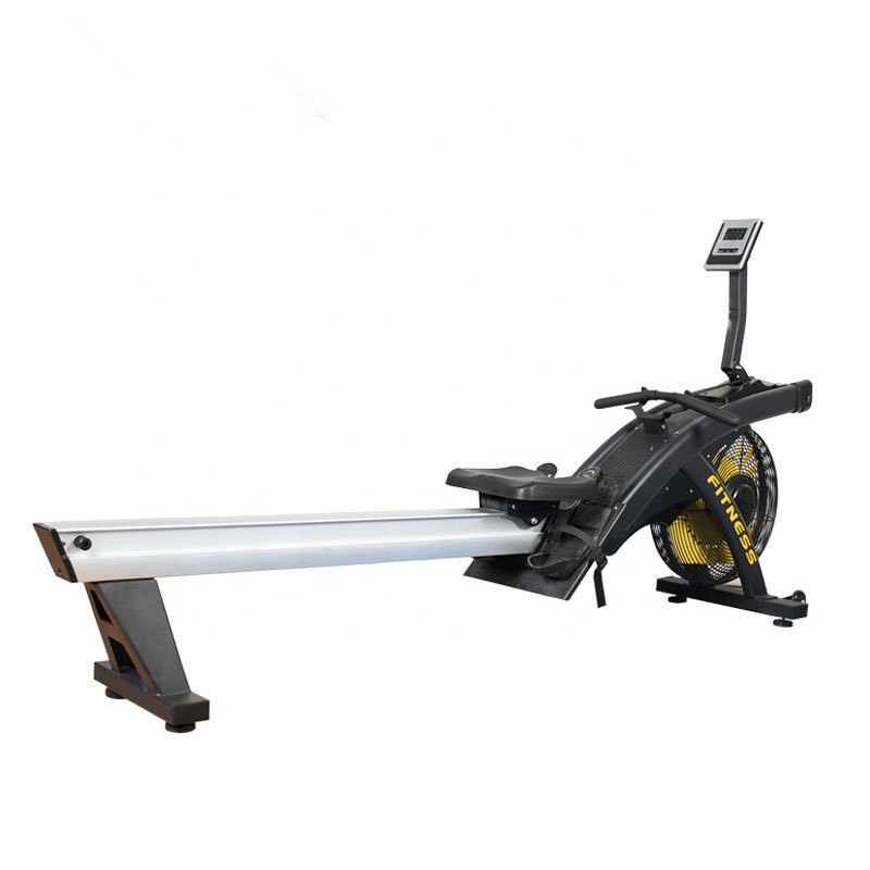 Popular Magnetic Control resistance Air Rower Cardio Exercise fan System Rowing Machine