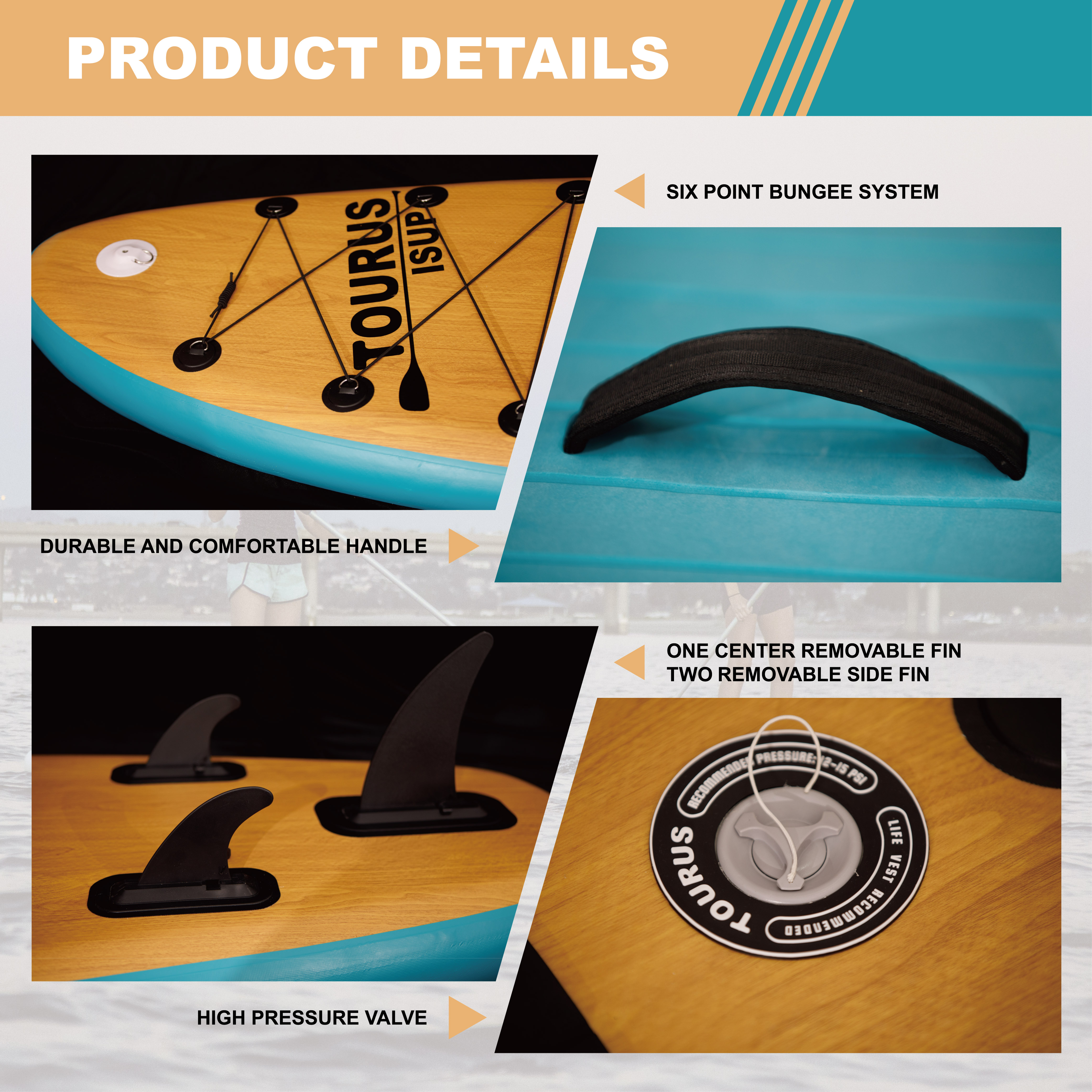 2022 wholesale price inflatable sup wood paddle boards sup stand up paddle board inflatable 11 inch 