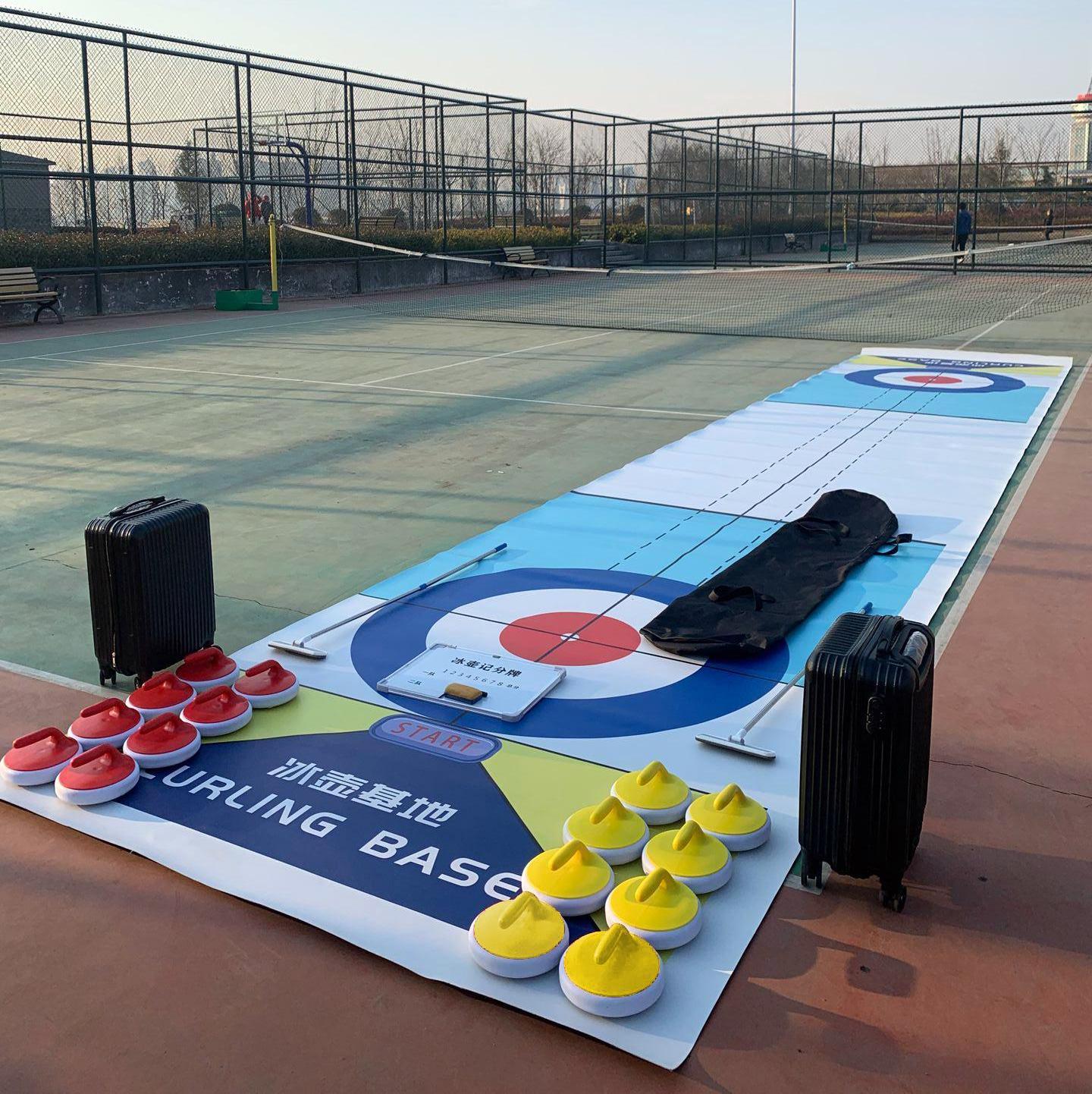 Outward Bound Training use  ice curling equipment with Curling rocks curling panels team sports