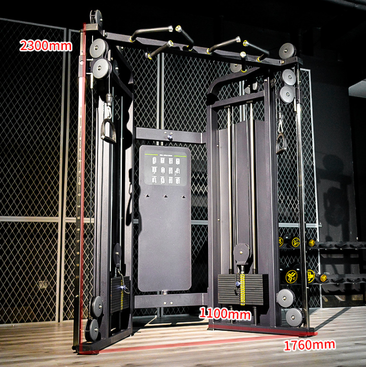 Smith machine multi function gym adjustable cable gym with triceps/chinning/lat/row squat rack