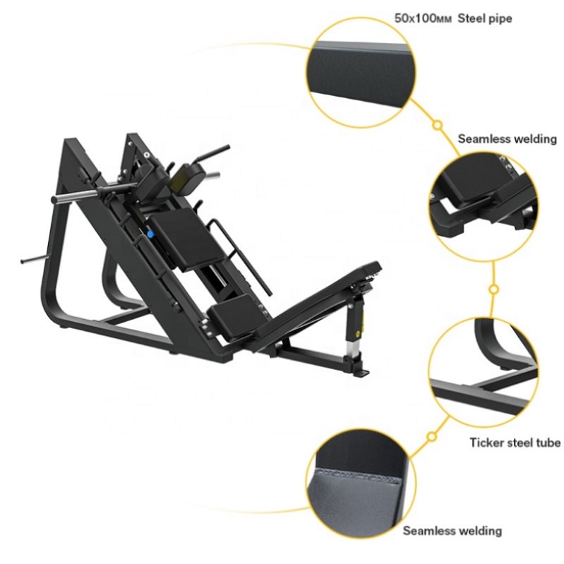 China Commercial Angled Leg Press Hack Squat Fitness Equipment For Sale