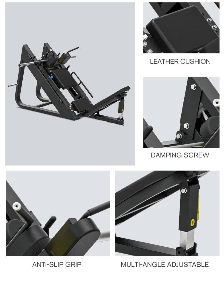 China Commercial Angled Leg Press Hack Squat Fitness Equipment For Sale