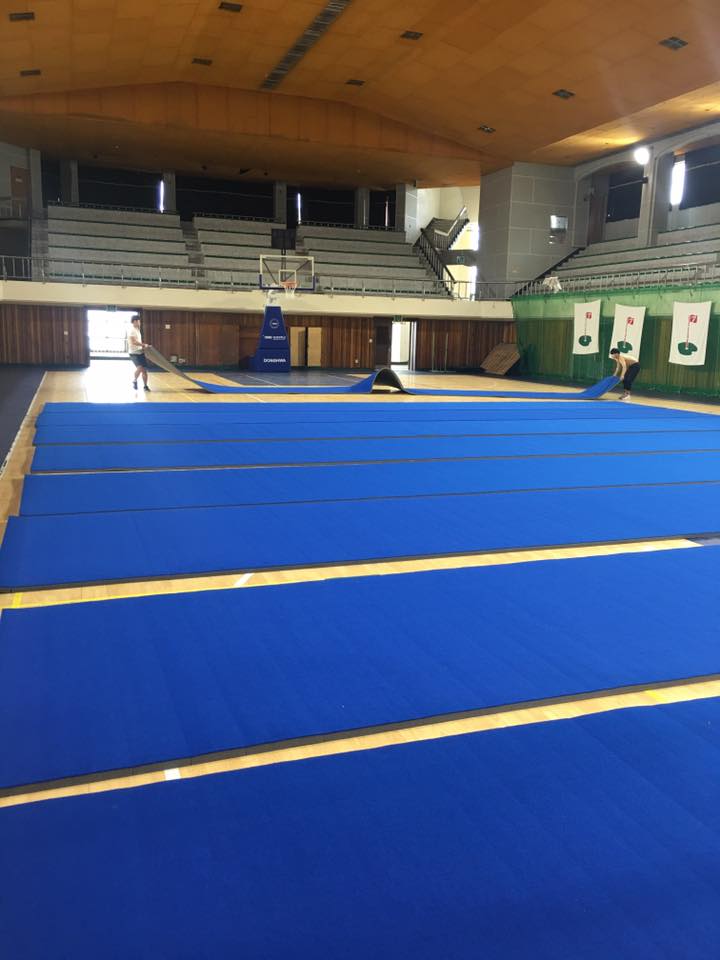 Cheerleading Pad Bonding Foam Roll Training 6'X 42' Carpet Bonded Foam Rolls for sale