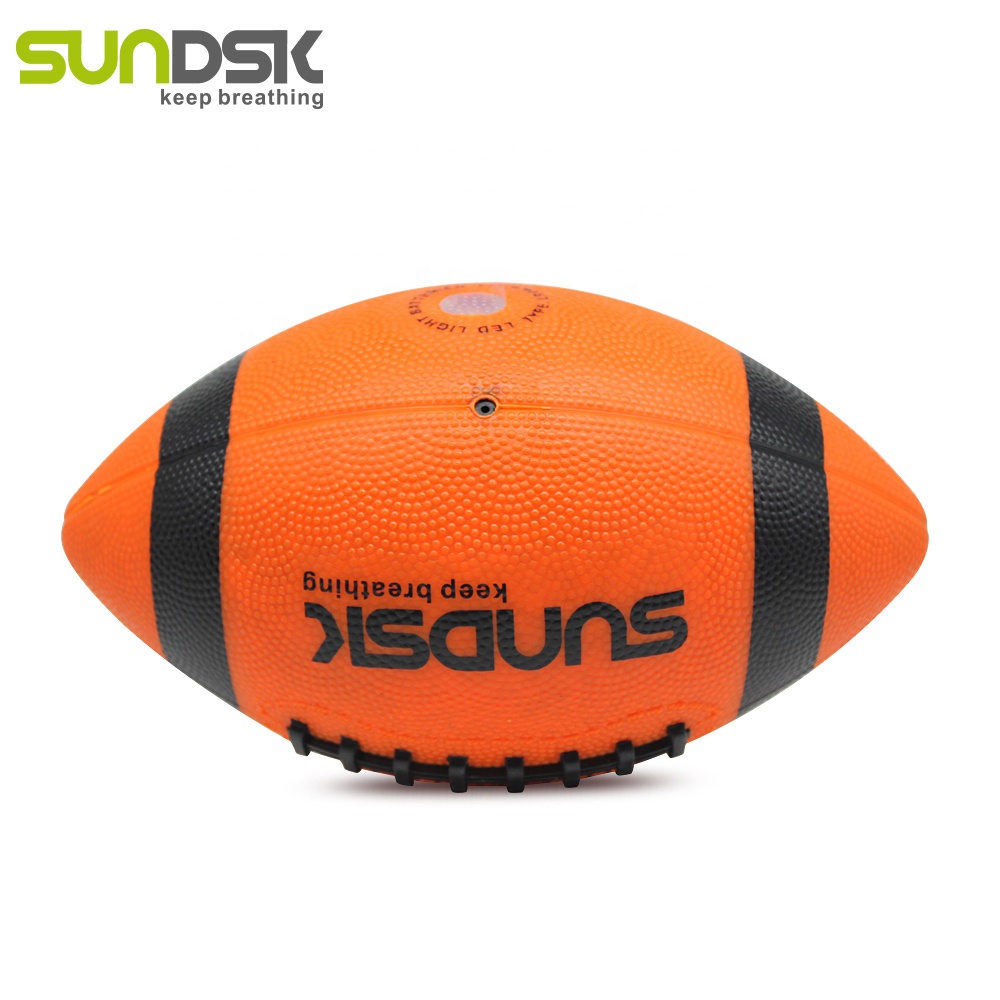 custom american football black leather football