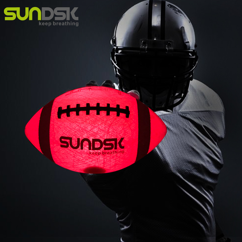 custom american football black leather football