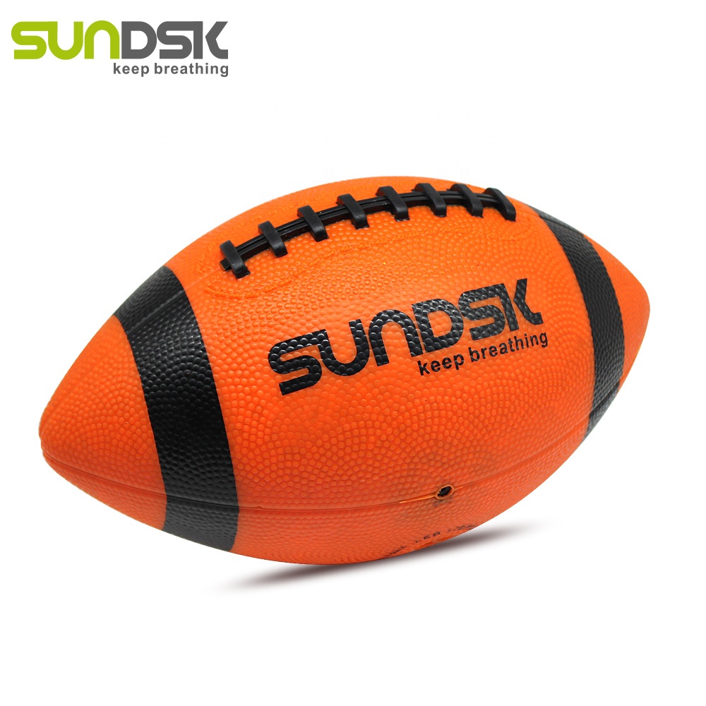 custom american football black leather football