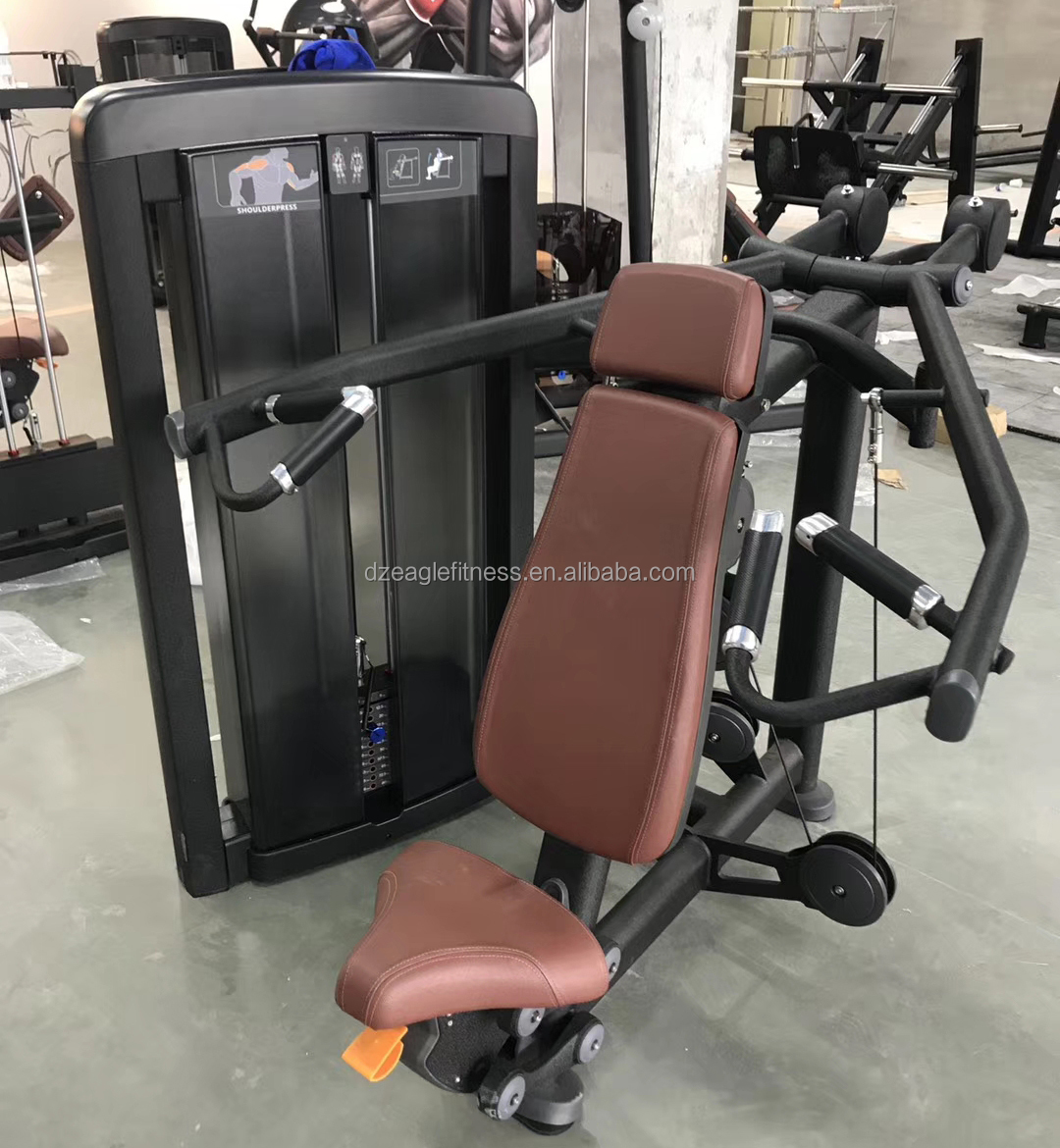 Commercial fitness machine strength machine pin loaded gym machine Shoulder Press sports equipment