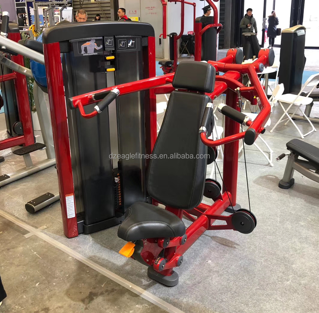 Commercial fitness machine strength machine pin loaded gym machine Shoulder Press sports equipment