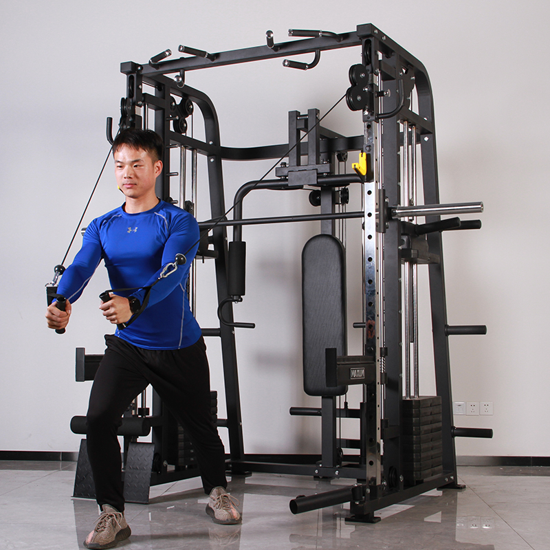 Fitness equipment Multi Function smith machine home gym squat rack with Weight Stack