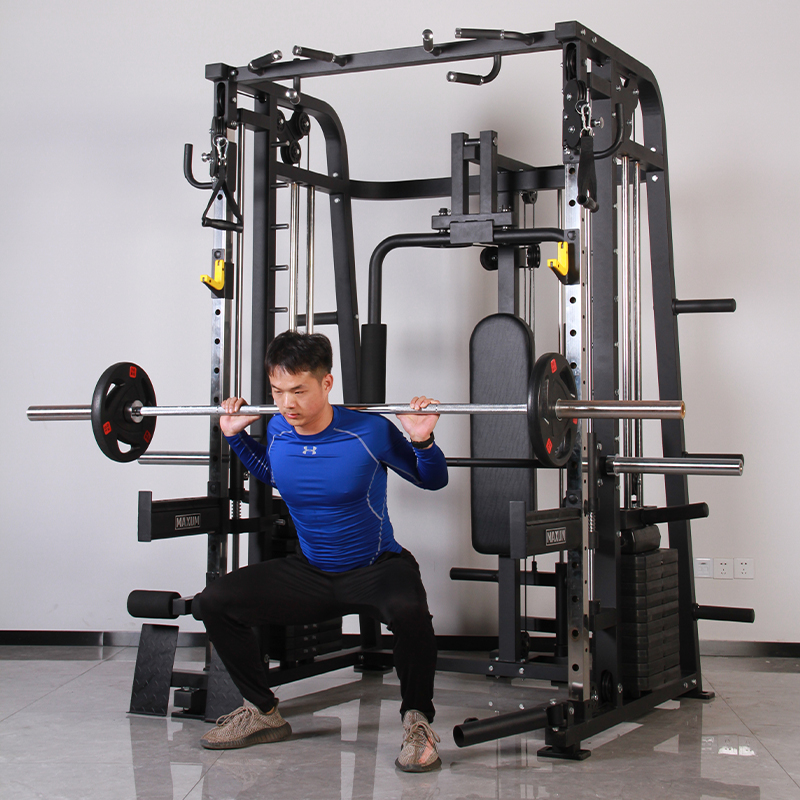 Fitness equipment Multi Function smith machine home gym squat rack with Weight Stack