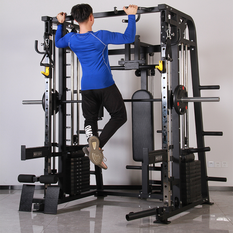 Fitness equipment Multi Function smith machine home gym squat rack with Weight Stack