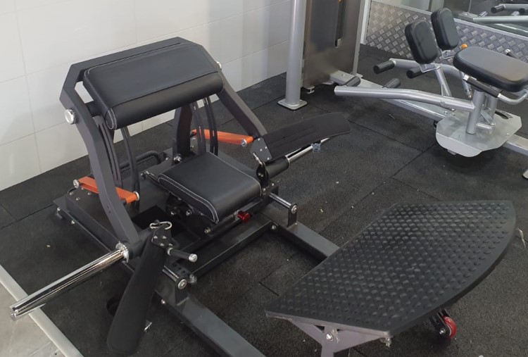 RHS73 Professional Gym Equipment Fitness Product Glute Bridge Machine in Plate Loaded Glute Drive Ba
