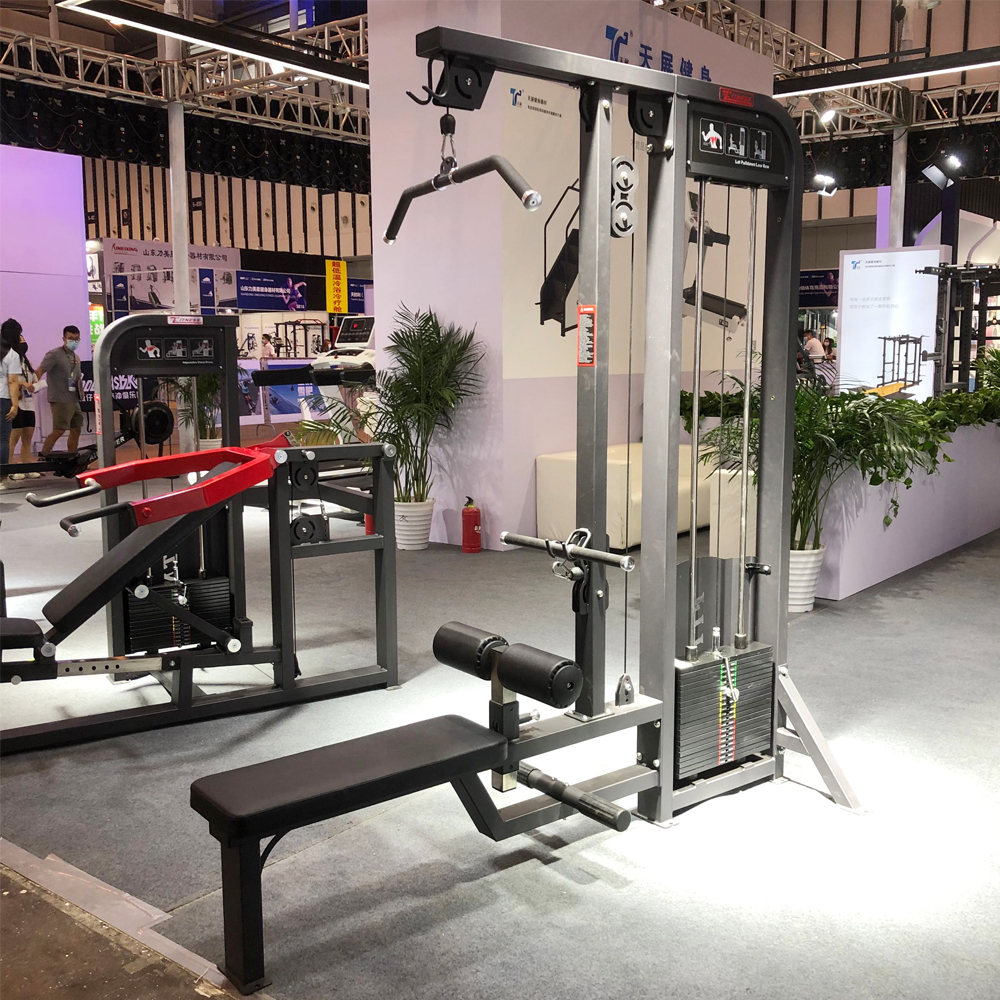 Popular Sports Gym Equipment Pin Loaded Dual Function Lat Pulldown And Low Row Machine