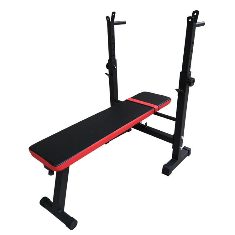 Fitness Adjustable Weightlifting Bed Gym Equipment Barbell Dumbbell Squat Rack Sports Foldable weigh