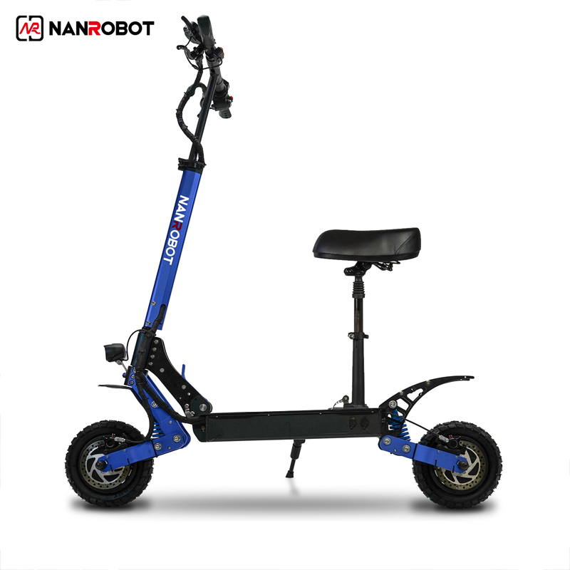 Offroad electric scooter NANROBOT D4+3.0 Dual motor Folding Seat Two Motor patinete Electric Scooter