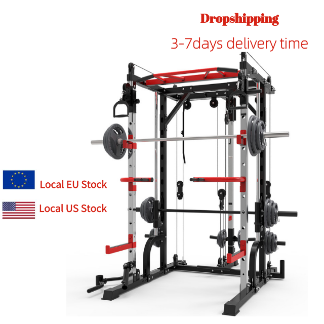 BEYOND SPORT Wholesale Local US Stock Home Gym Smith Machine Power Rack